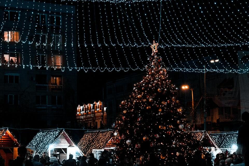 Vánoční trhy na náměstí Jiřího z Poděbrad