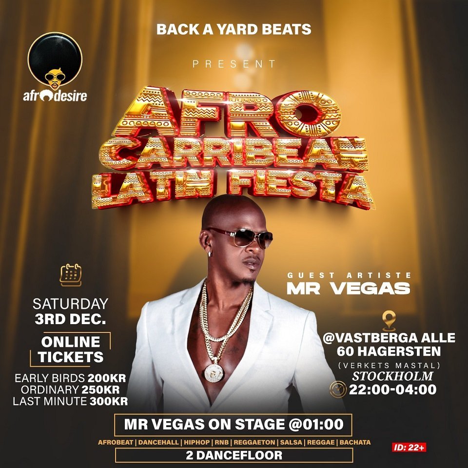 Mr Vegas live på Afro Carribean Latin Fiesta