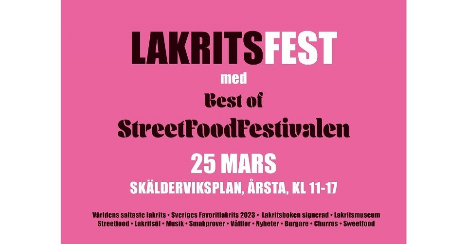 Licorice festival with Street food